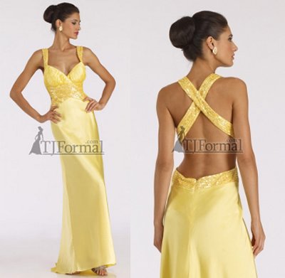 cheap yellow prom dresses	